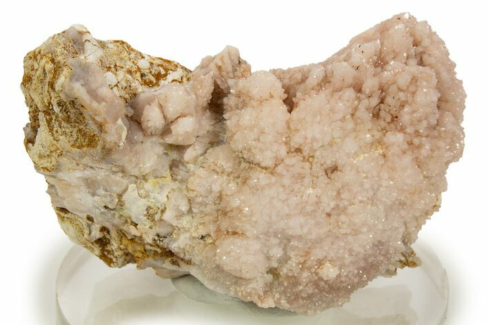 Sparkling Natural Rose Quartz Crystal Cluster - Peru #321355